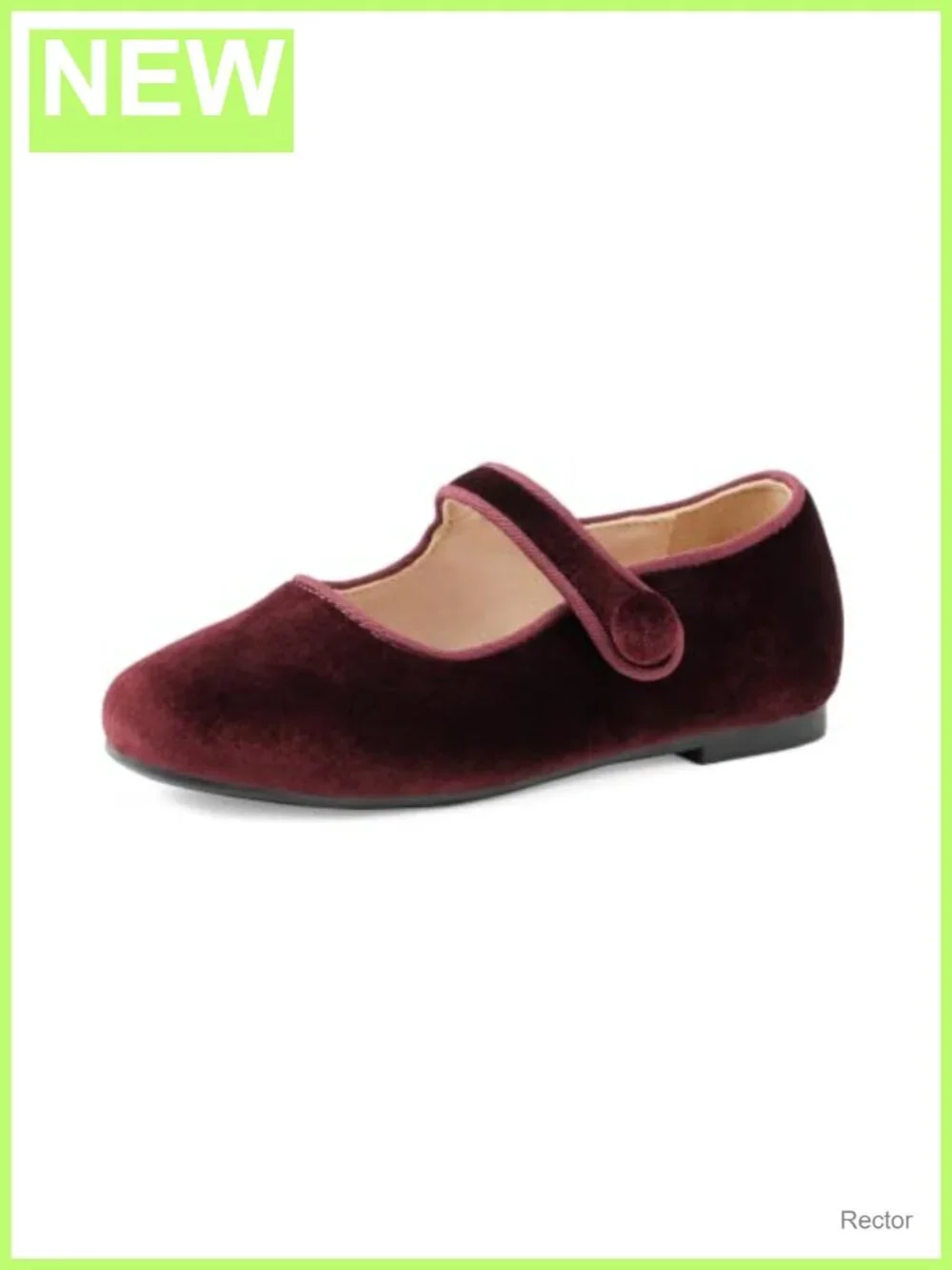 Toddler Girls Mary Jane Ballet Flats Velvet Memory Foam Comfort